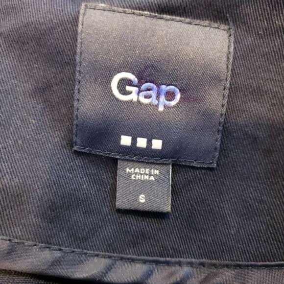 Gap Navy Blue Convertible Sleeve Cotton Utility Field Jacket Women's Size Small - Picture 11 of 13